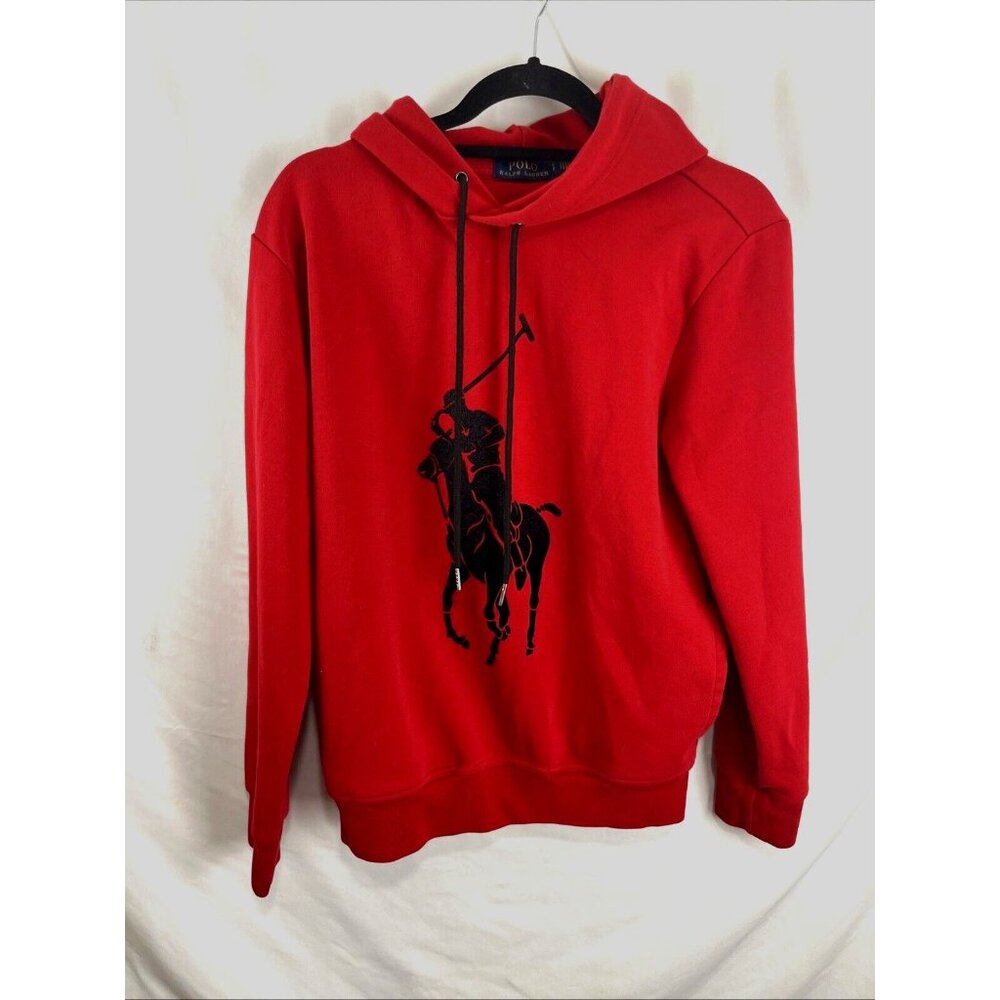 Polo Ralph Lauren Double-Knit Big Pony Velvet Graphic Pullover Men's Size S